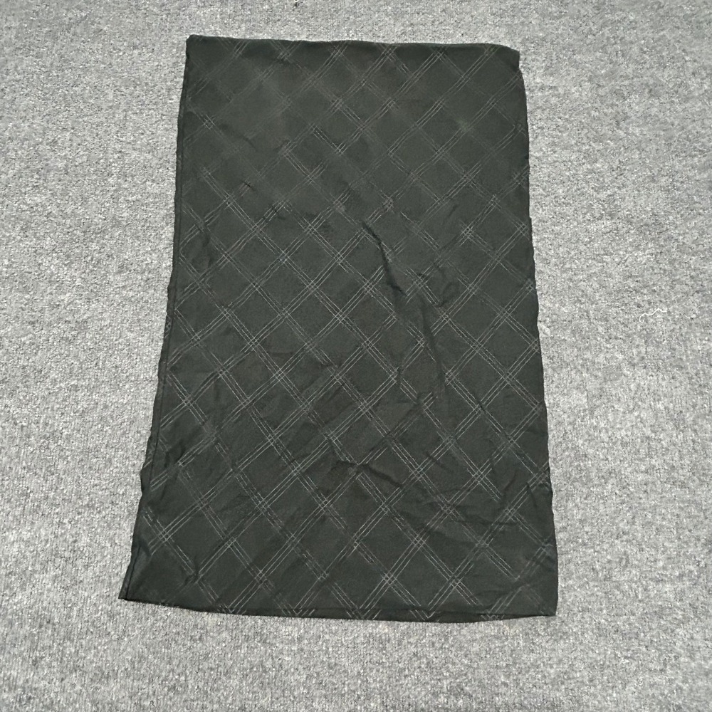 Unbranded Skirt Womens Size M Black Diamond Grid Midi Straight Fit Elastic Waist